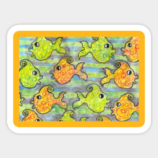 animals series - fish 1 Sticker by walter festuccia